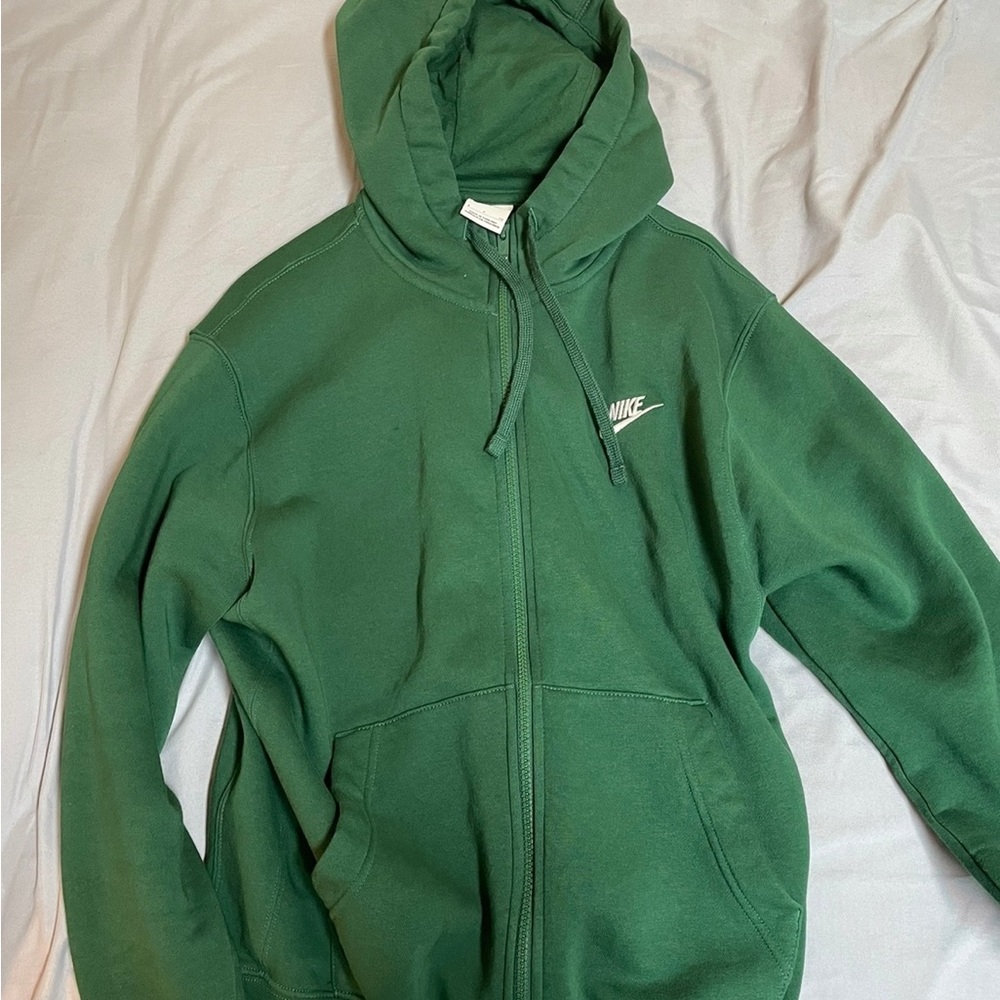 Nike green sweatsuit top and bottom. Both size S